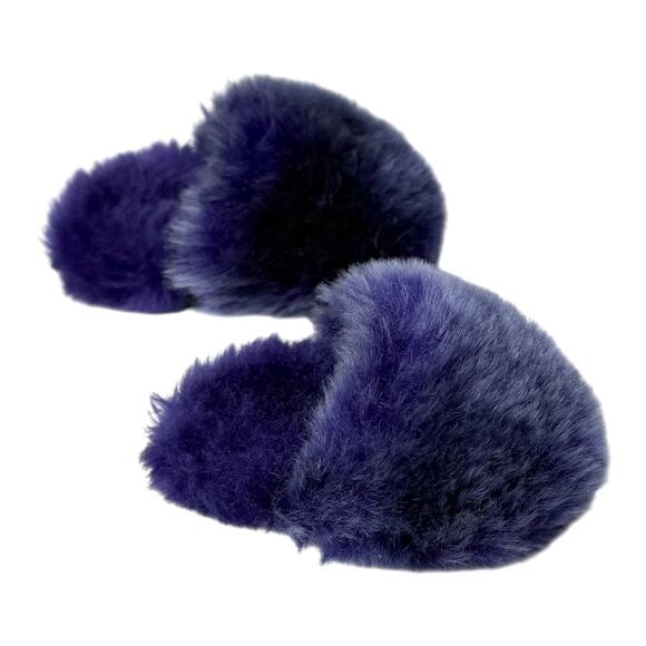 VTG American Girl Snowflake Satin Pjs Outfit SLIPPERS Purple Fuzzy Doll Shoes - Picture 2 of 8